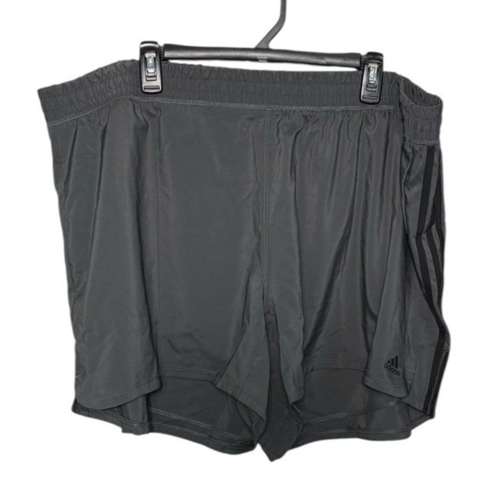 Adidas Women's Pacer Short Gray‎ Size 4X Athletic 3 Stripes